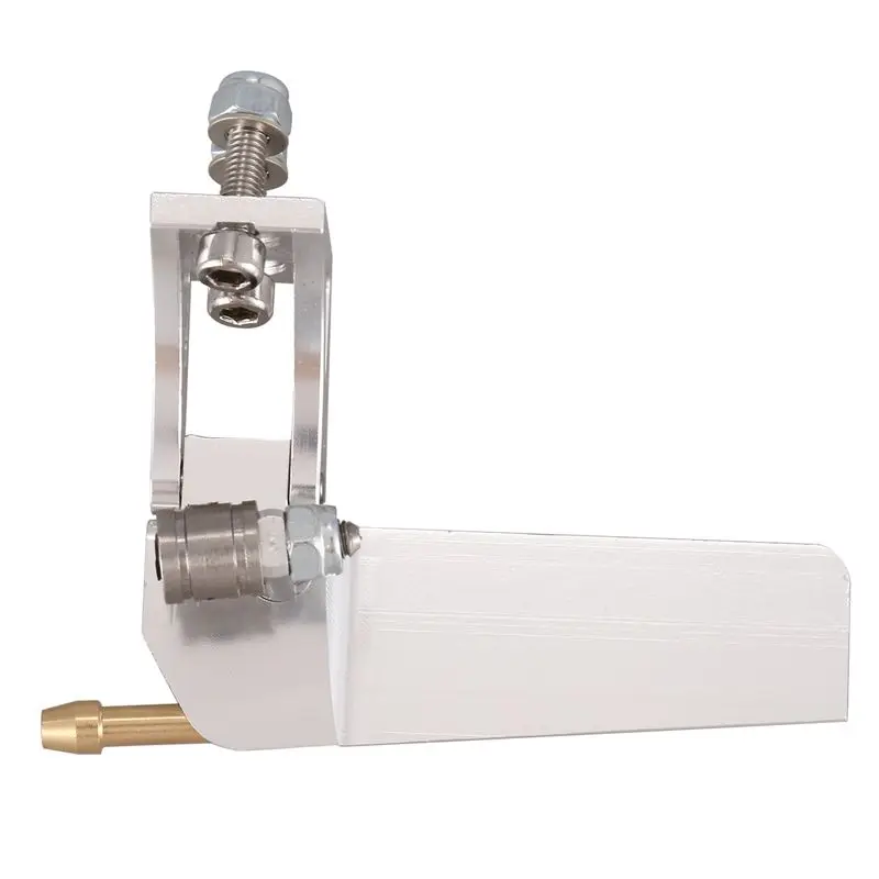 X18A-3PC barco rc liga de alumínio absorvente de água leme 52mm leme de direção para barcos rc de controle remoto peças cnc