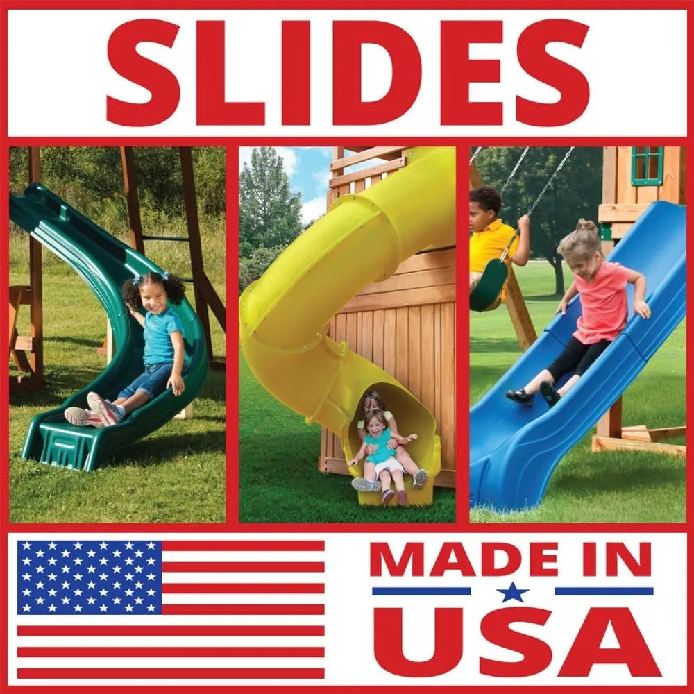 شرائح Swing-N-Slide بطول 7 أقدام، باللون الأخضر