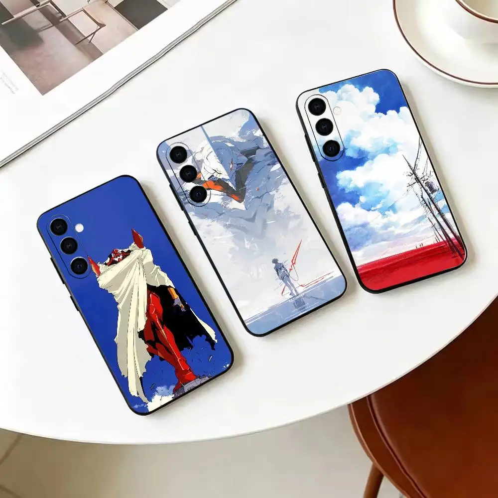 mecha Neon G-Genesis -E-Evangelion Soft Silicone phone Case for Samsung Galaxy A73//A72/A70/A53/A52/A51 - Black