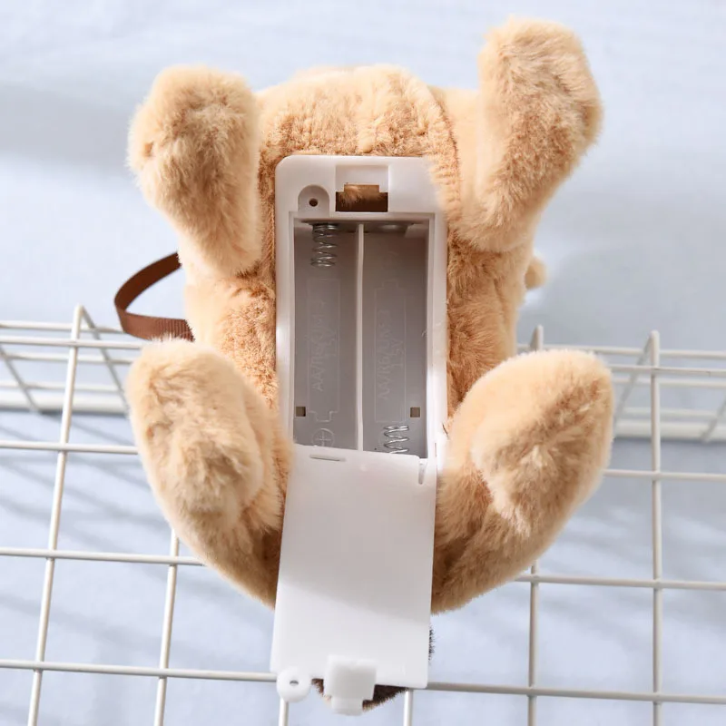 Giocattolo di peluche elettrico per bambini Simulazione bambola di peluche di cartone animato Cammello in avanti indietro con abbaiare Giocattolo interattivo per bambini per animali domestici elettrici