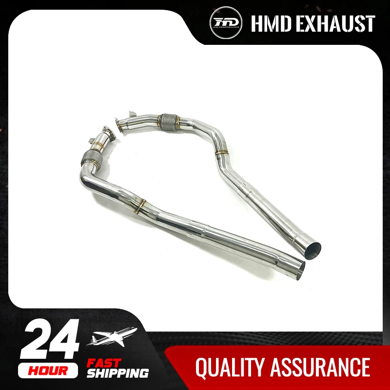 

HMD Exhaust System Stainless Steel Performance Middle Pipe for Audi RS6 RS7 C8 4.0T Straight Tube