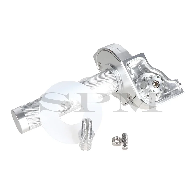 Universelle 22mm cnc aluminium gaspedal dreh griffe lenker kabel für motorrad moped roller atv quad bike m10 * 1,5