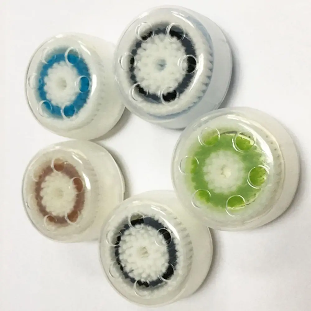 Delicado portátil clareamento acne limpeza profunda dos poros limpadores faciais escova de limpeza cabeça substituição ultra sônica sonic