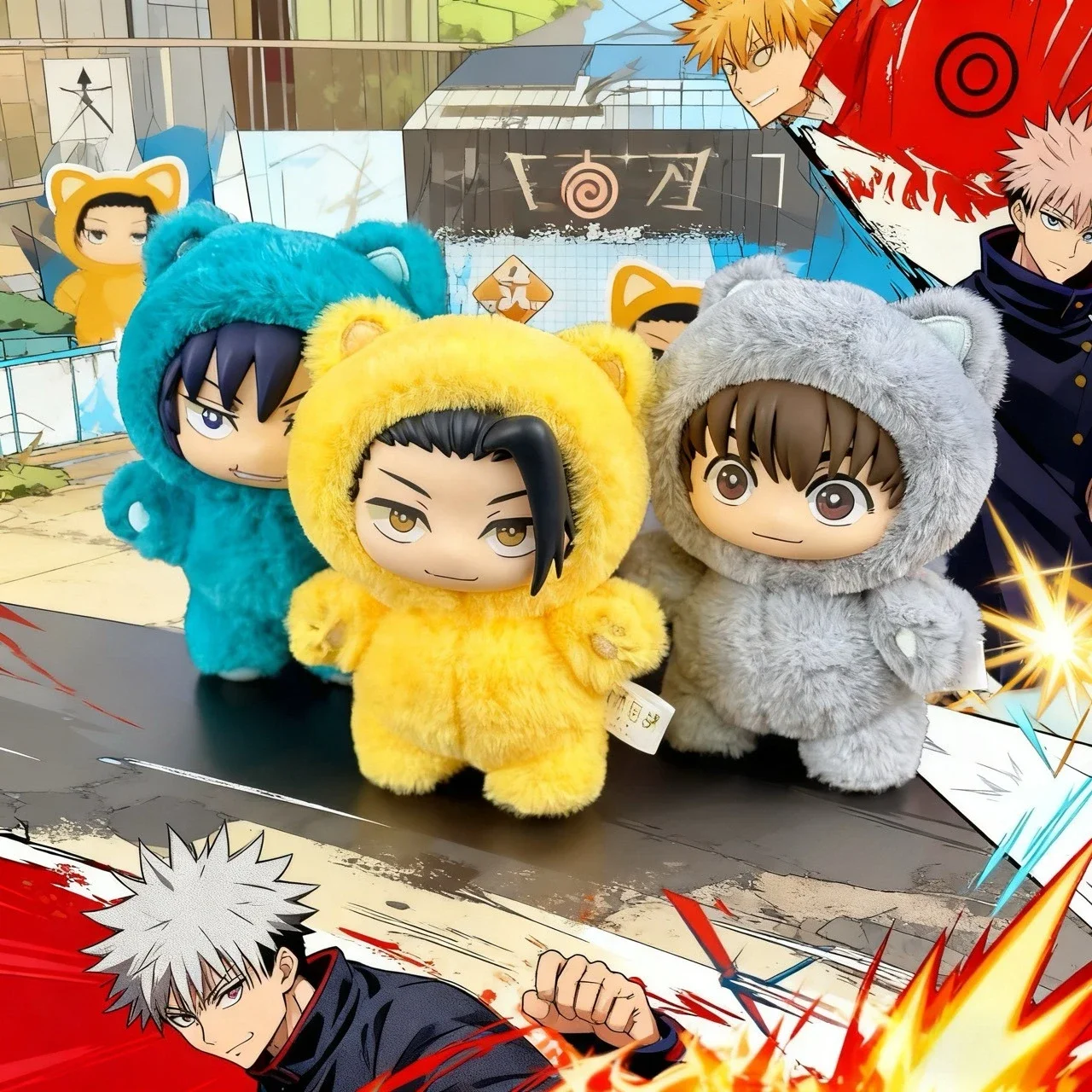 BANDAI Eaki Jujutsu Kaisen Temporada 2 Gojo Satoru Muñeco de peluche - Caja ciega para fiesta de Cat Park, en stock Colgante para bolso para todas las edades