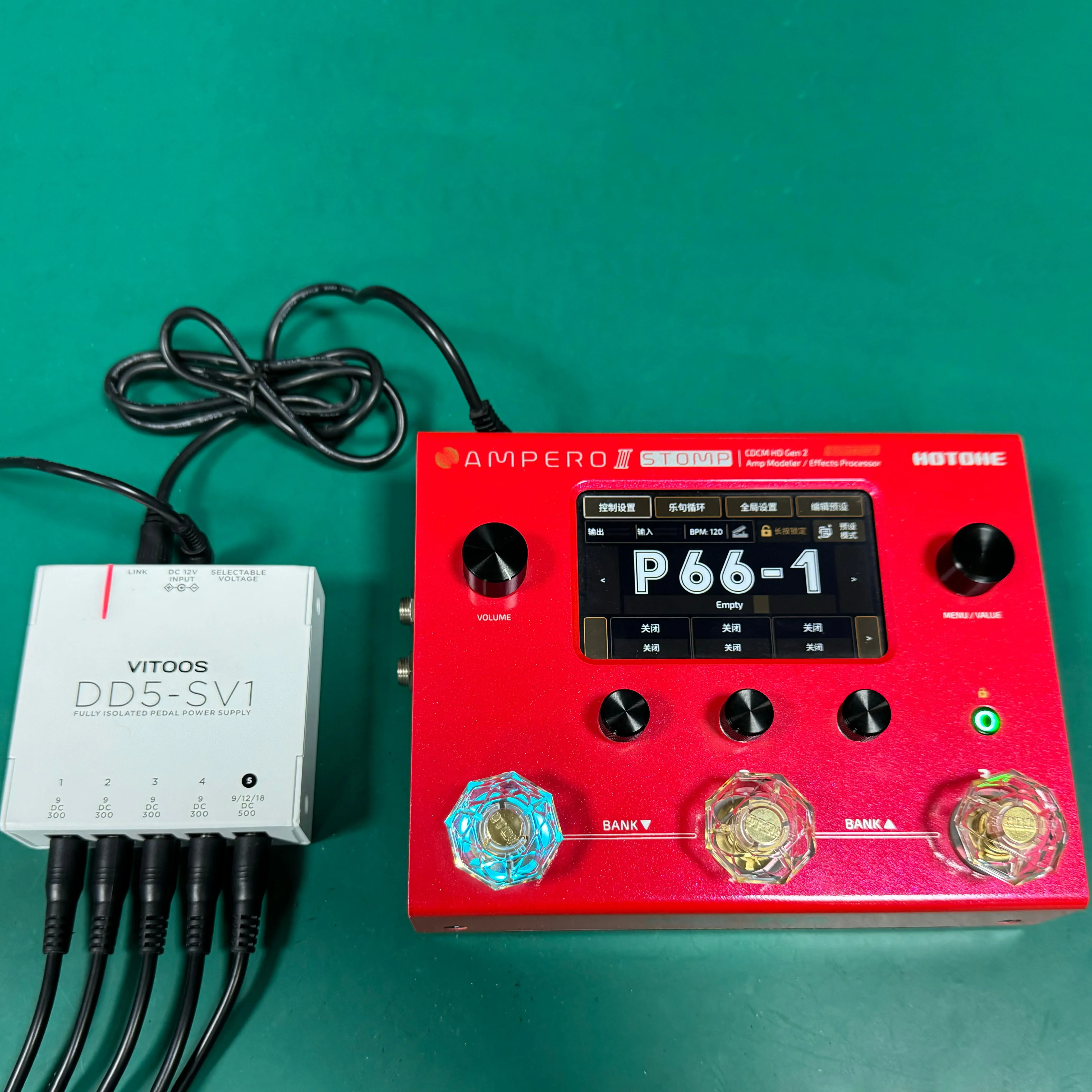 Vitoos DD5-SV1 Effekt Pedal Netzteil voll isoliert Filter Welligkeit Rausch unterdrückung Hochleistungs-Digital-Effektor