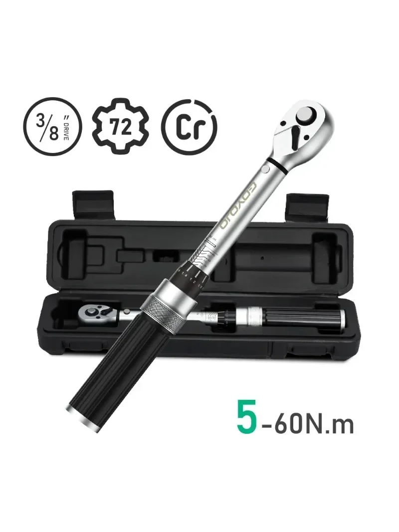 AliExpress GOYOJO 5-60N.m Torque Wrench 3/8 ” Inch Square Drive Torques Key High Precision Torque Wrench Professional Bicycle Automotive Tool