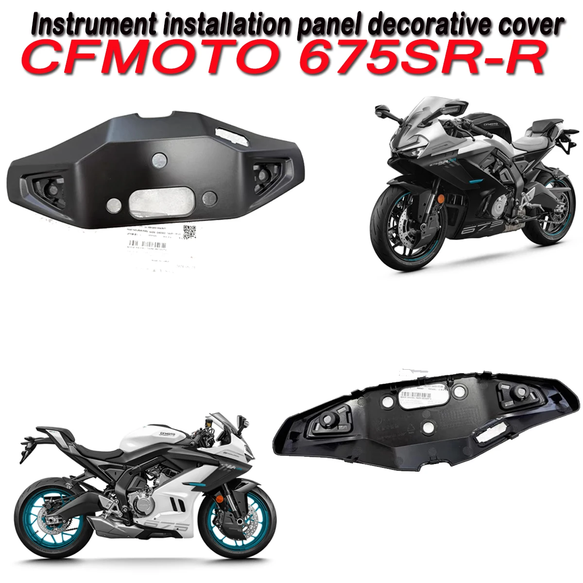 

CFMOTO Motorcycle Original Accessories 675SR Instrument Installation Panel CF650-10 Instrument Decorative Cover Plate 675SR-R