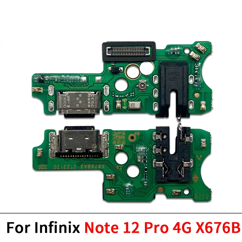 

Charging Board For Infinix Note 12 Pro X676B X676 2023 X676C 4G 2022 X663C G96 X670 USB Charging Dock Port Flex Cable