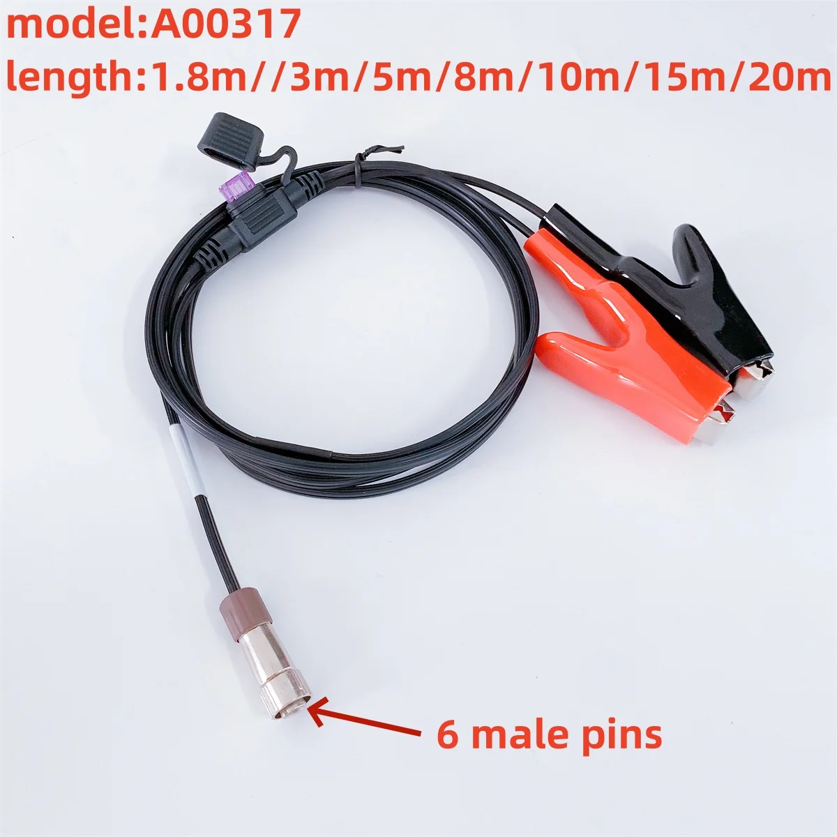 Cable Applicable to SOK-KIA/TOPCO GNSS  Hiper GPS SR power cable A00317 Power Cable 6pins Male pin plug -clips power cable