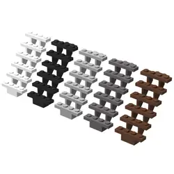 Small particle building block parts are compatible 30134 7x4x6 stair ladder building house scene.moc toys for kids