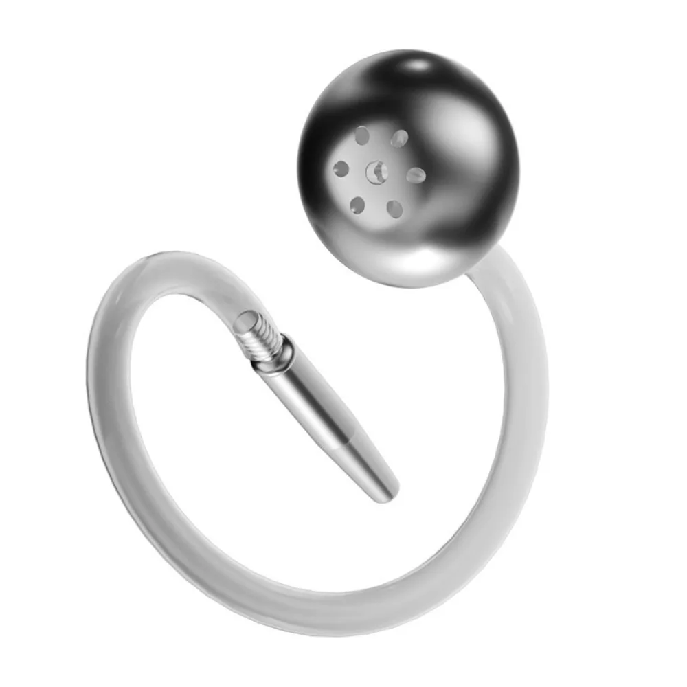 Hollow Urethral Sound Irrigator, Manual Urethral Dilator Plug, Male Intimate Toy for Hygiene & Pleasure 18+