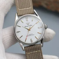 Shanghai Diamond 7120 Men's Mechanical Watch - 38mm Manual Winding, Stainless Steel Waterproof Dress Watch, Ideal Gift for Men
