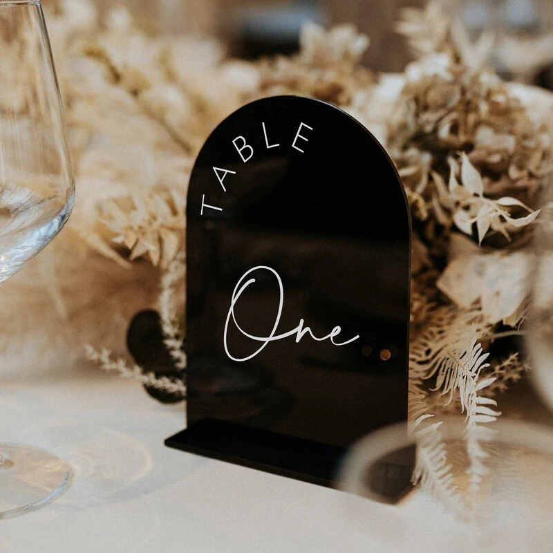 

Black Acrylic Table Numbers,Arched Table Numbers,Wedding Table Numbers,Wedding Table Decor,Reception Table Signs