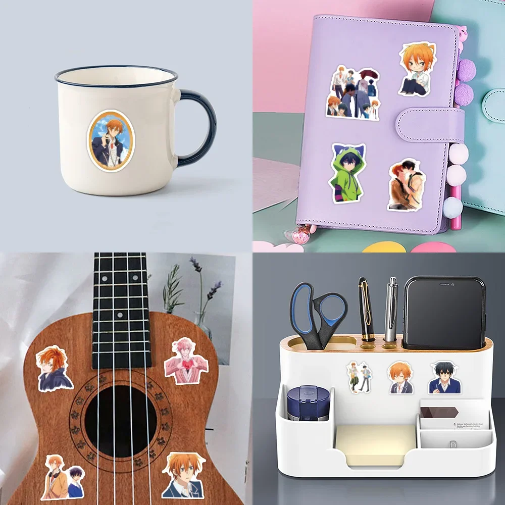 110 szt. Naklejek Anime Sasaki i Miyano Dekoracja DIY Album Dziennik Bagaż Gitara Deskorolka Wodoodporne Naklejki Zabawki Prezenty