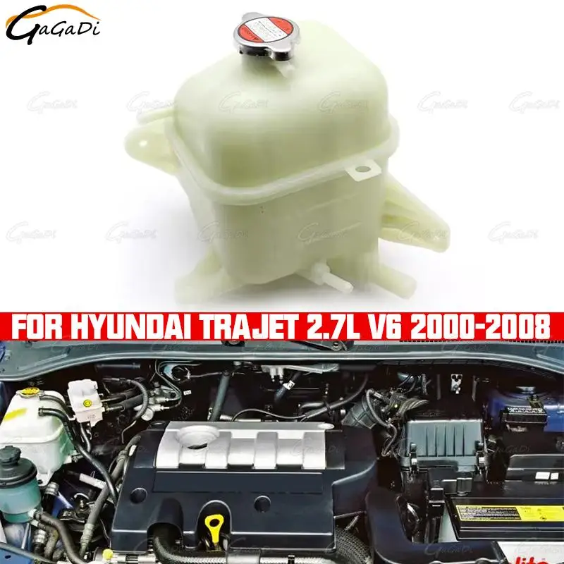 

Coolant Radiator Reservoir Tank For Hyundai Trajet 2.7L V6 2000-2008 Overflow Bottle 25431-3A100