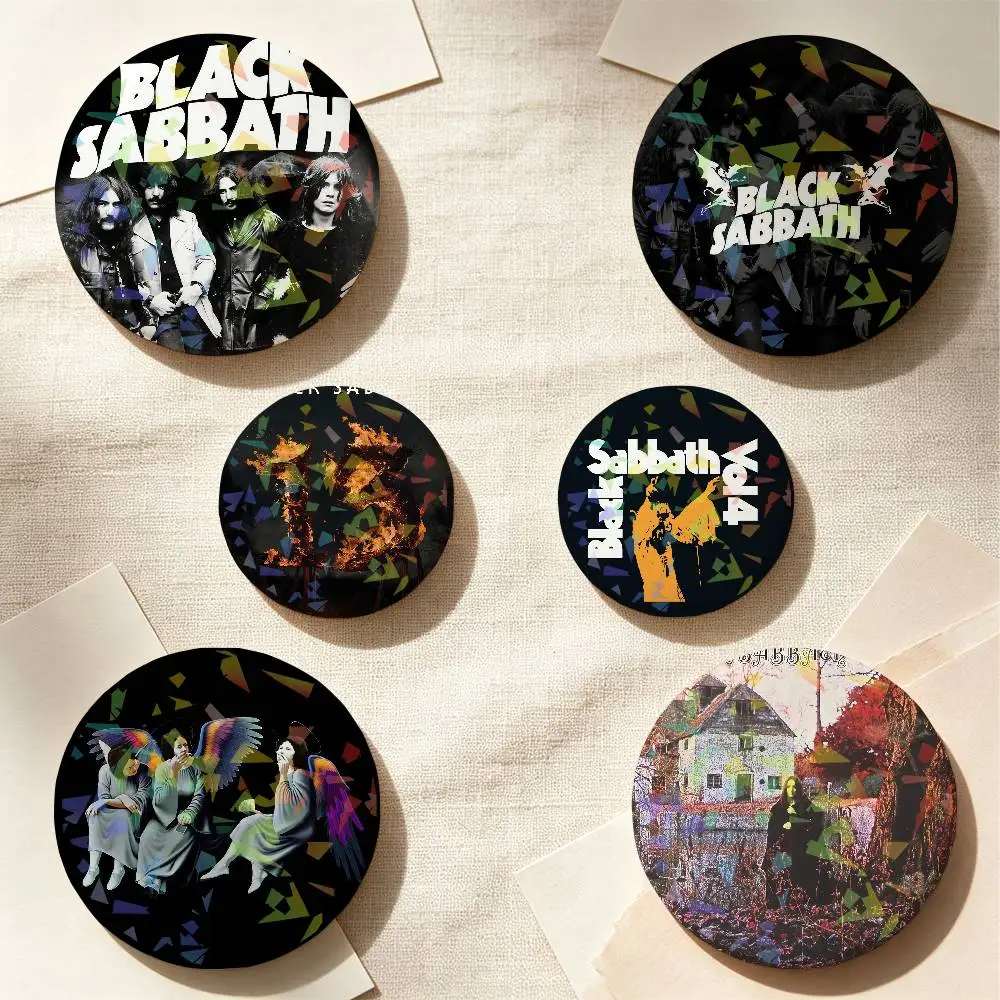 B-Black Sabbath Hard Rock Heavy Metal Band Backpack Pin Hat Pin Jacket Accessory Bag Decor Clothing Ornament Fashion Accessory