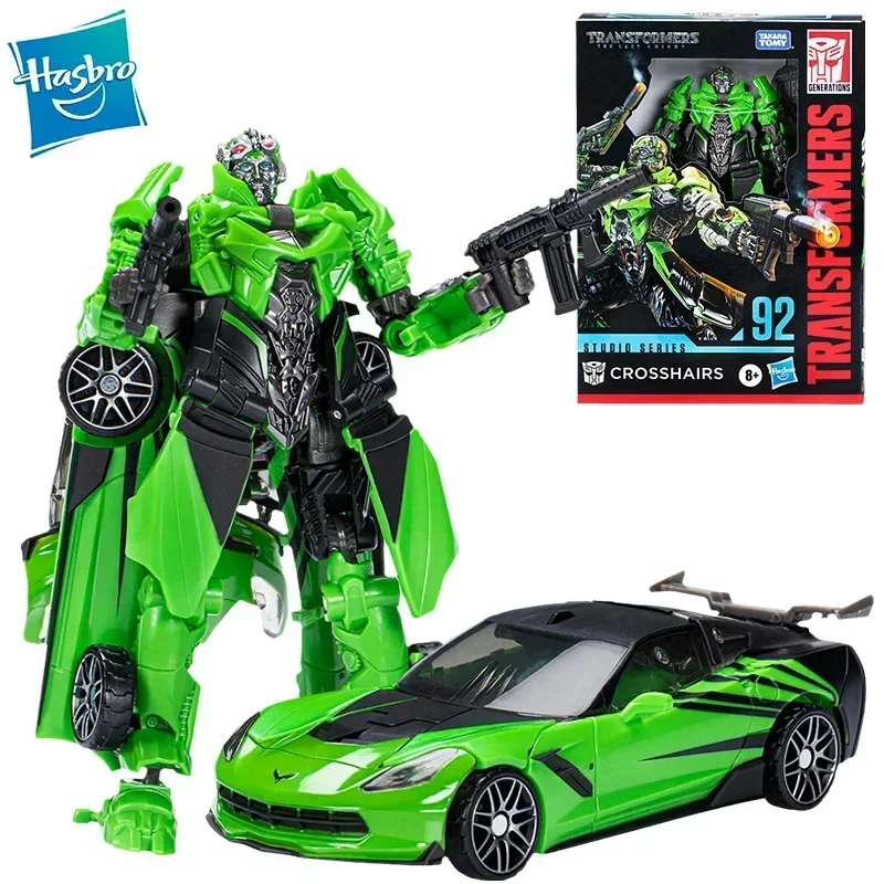 

Hasbro Transformers Studio Series Deluxe SS92 Crosshairs Robot Anime Figure Action Model Collectible Toys Gift