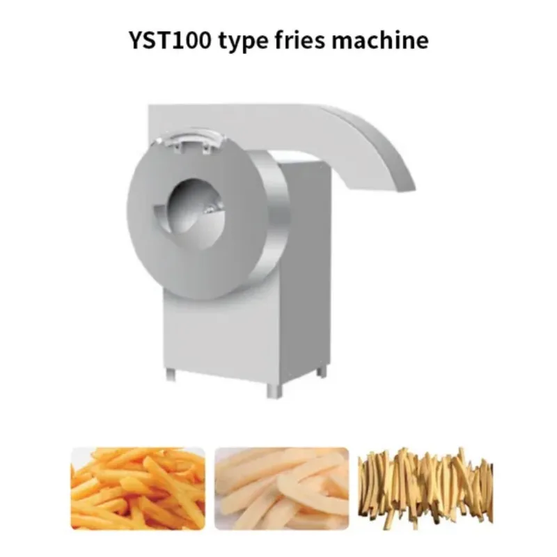 Automatic Commercial Fruit Vegetable Cutting Machine Adjustable Size Yam Radish Strip Cutter Stainless Steel For Canteen Factory