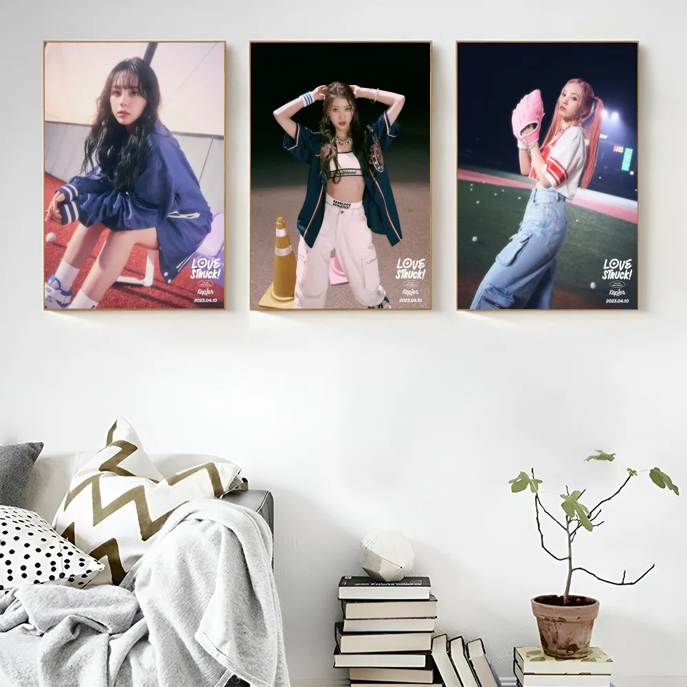 Kpop Group Kep1er Lovestruck Music Album Poster Sticker Bedroom Bedside Decoration Living Room Entrance Cafe Hanging Painting