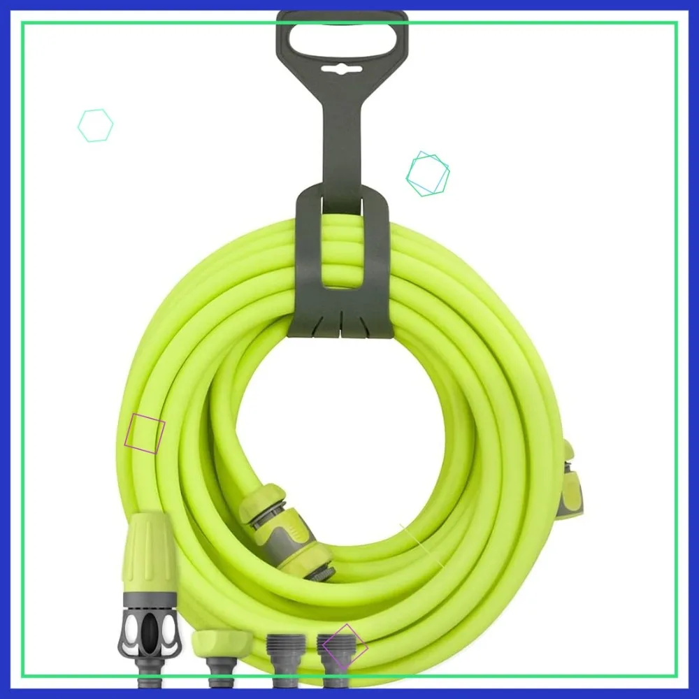 

Lightweight Garden Hose Kit with Quick Connect, No Kink Under Pressure, Flexible All-Weather Use for Home Gardening