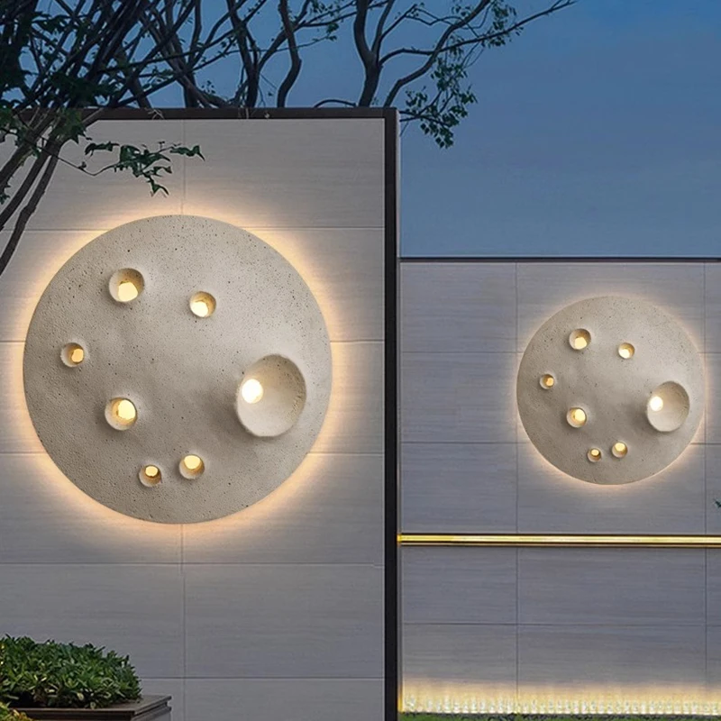 

Outdoor wall lamp,moon lamp,outdoor courtyard villa garden wall lamp,commercial landscape lamp, ement outdoor waterproof light