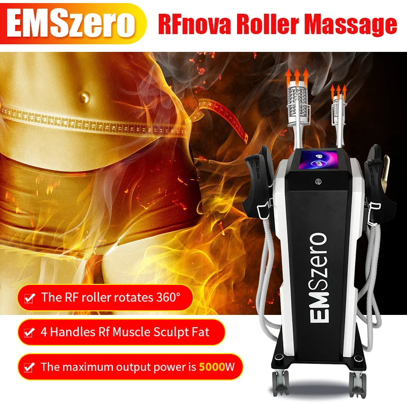 Profession Emszero Body Sculpt Ems Microcorrent Roller Machine 15 tesla Inner Ball Cellulite remove Device