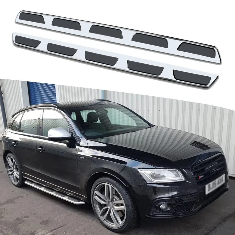 

2PCS Side Steps Nerf Bars Running Boards Fits For Audi Q5 2009-2017 Aluminum