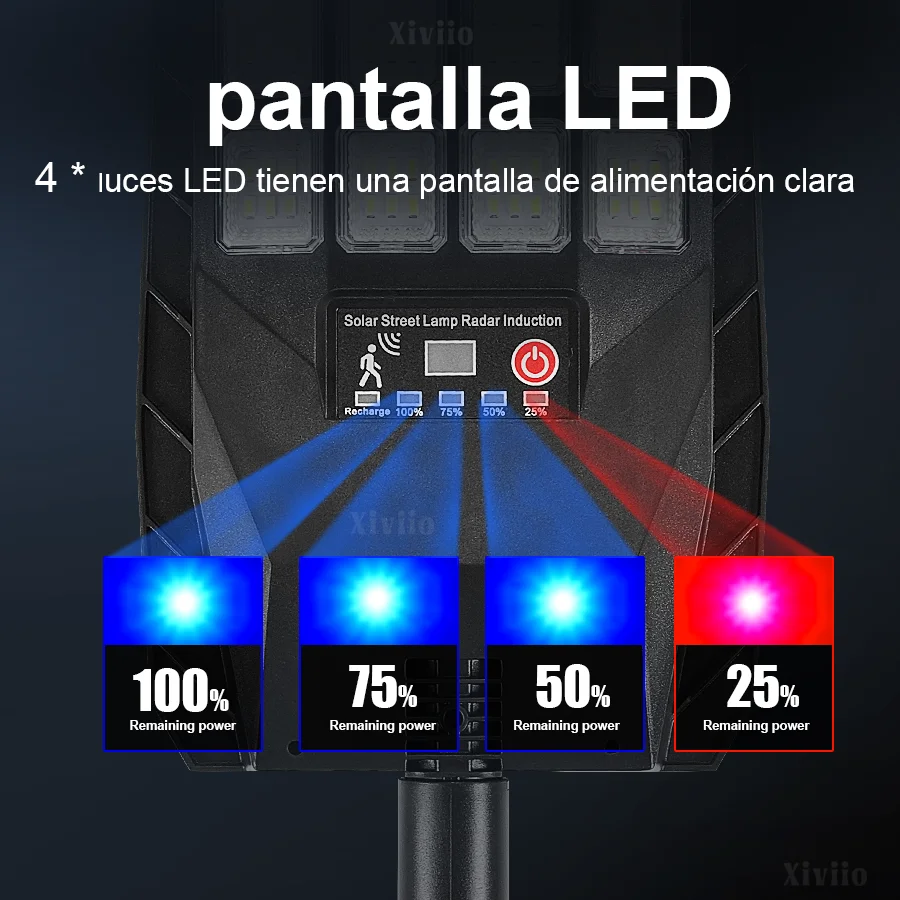 1000000Lm 3500W Solar Light Newly Upgraded Outdoor Street Light Waterproof, Eco-Friendly, Easy to Install, Multi-Level Dimming Remote Control, Large Area Lighting All Year Round