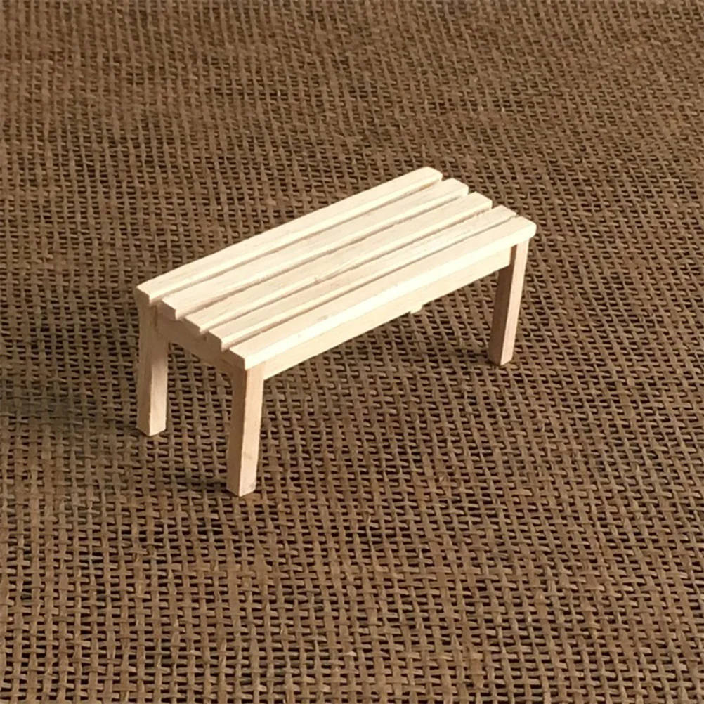 미니 나무 해변 의자 어린이 역할 놀이 장난감 색상 액세서리