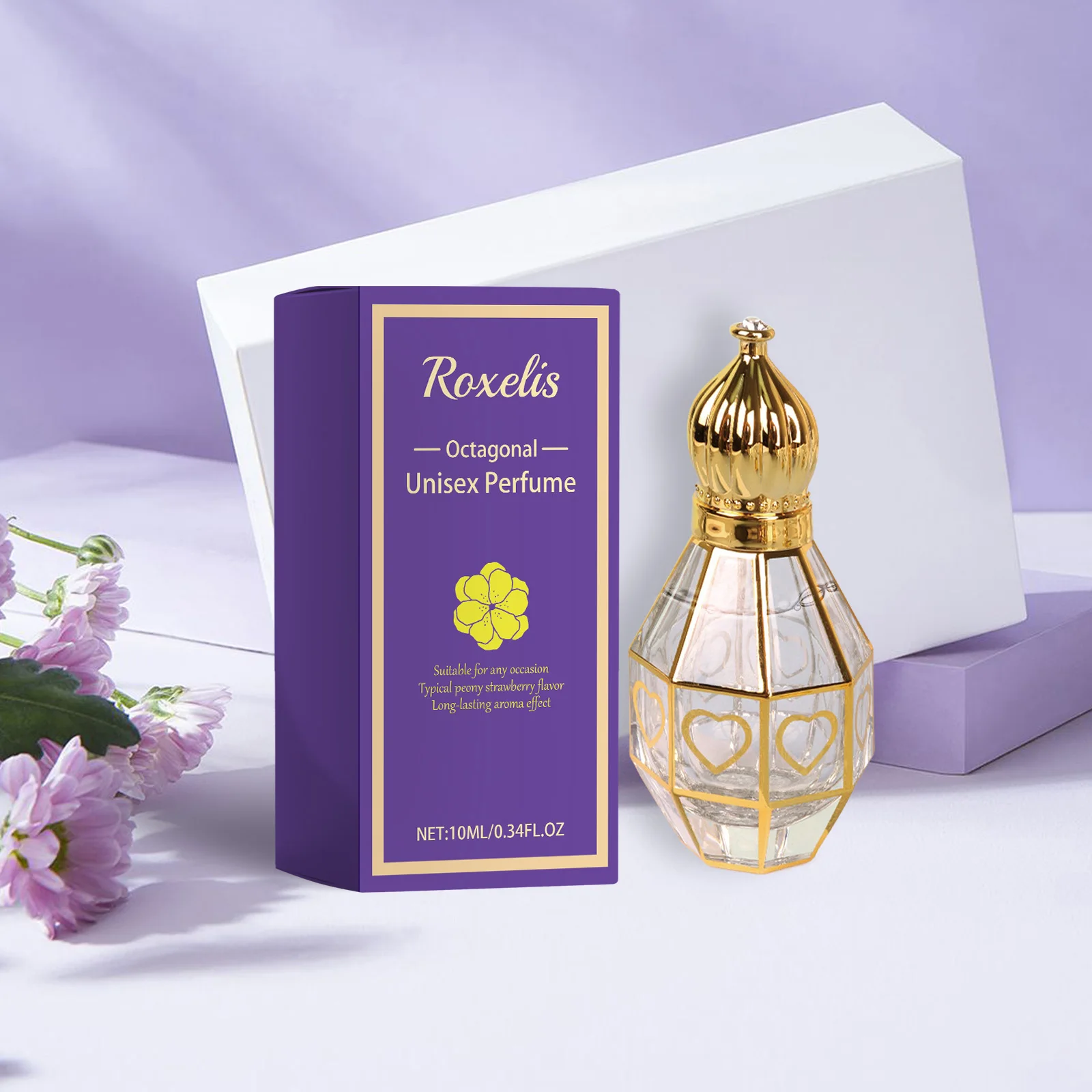 Roxelis Octagon House Unisex Fresh Natural Niche Couple Dating Fragrance Perfume Unisex Long Lasting Fragrance