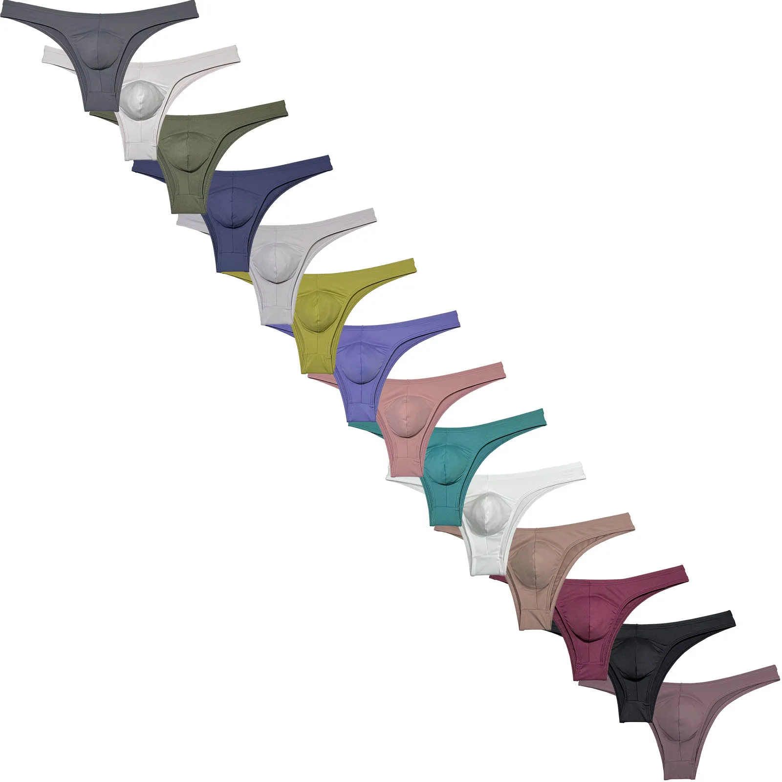 

Men's Low-Rise Briefs Pouch Thong Soft Mini Bikini Underwear Elastic Jockstrap Ultrathin Tangas Quick-dry Underpants Soft