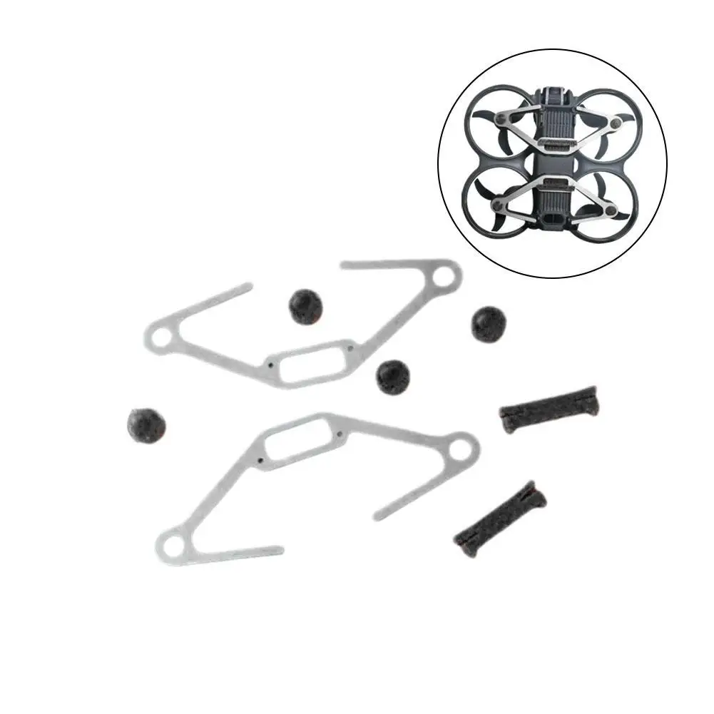 Armadura do chassi para DJI AvATA2, Buffer CT4, liga de titânio, evitar queda, motor de quebra, eficiente para impactar e proteger o braço, I2A6