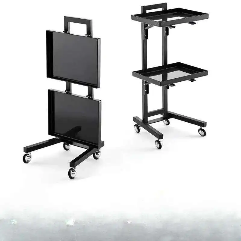 الفولاذ المقاوم للصدأ صالون التجميل عربة تصفيف الشعر عربة صغيرة صالون تجميل أضعاف صالون عربة أثاث كاريتو خاص