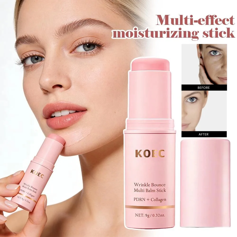 PDRN Collagen Wrinkle Bounce Multi Balm Korean Skin Care Cream Stick For Lasting Moisturizing Smoothing Wrinkle Deep Hydrating