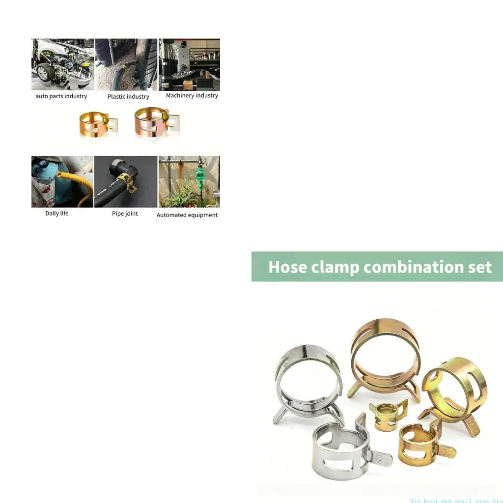 581C Spring Steel Hose Clamp Assortment 6-25 mm for Hose Service Tasks