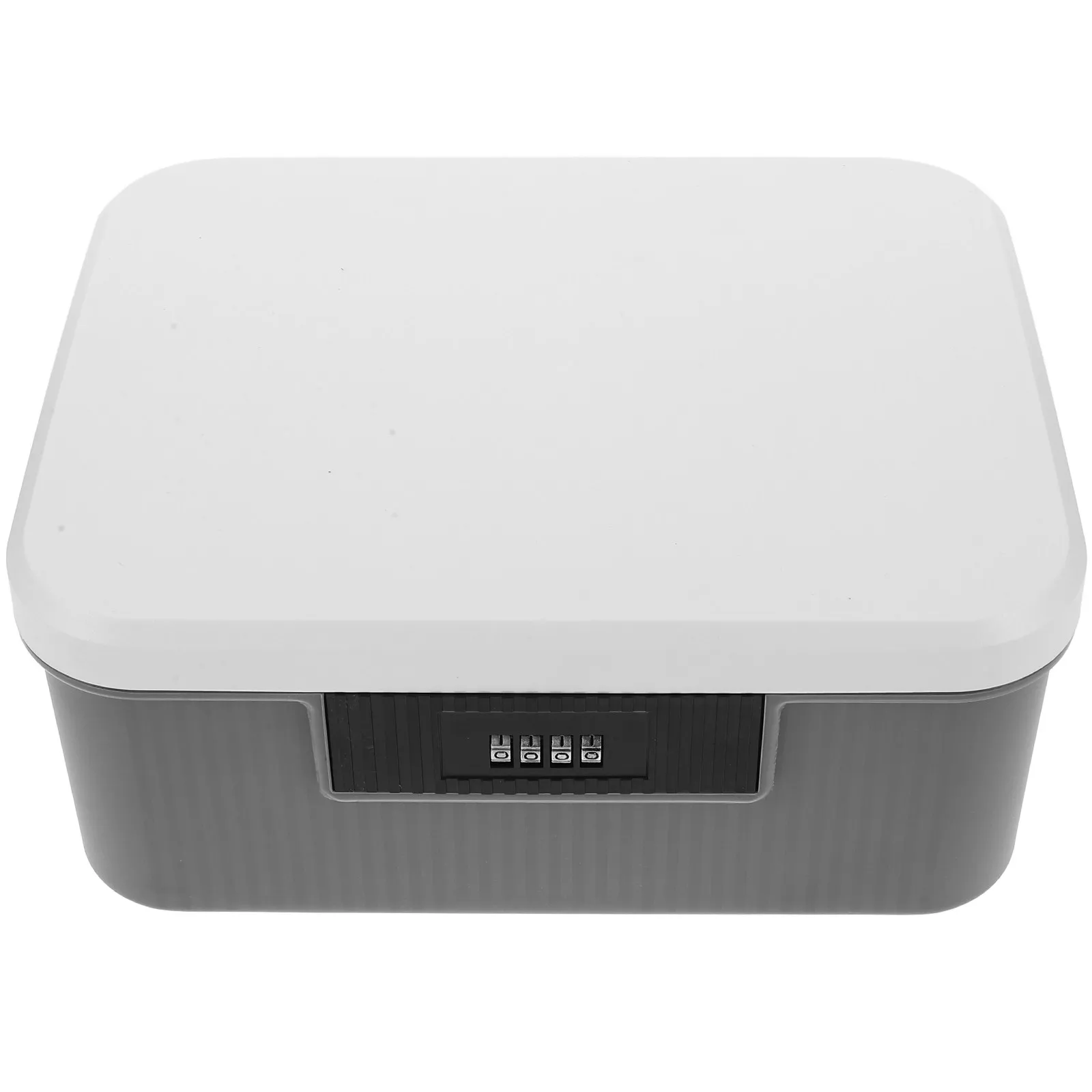 

Запираемый ящик для хранения с 4-значным кодовым замком, прочный пластиковый органайзер для дома, офиса, школы, путешествий и бизнеса