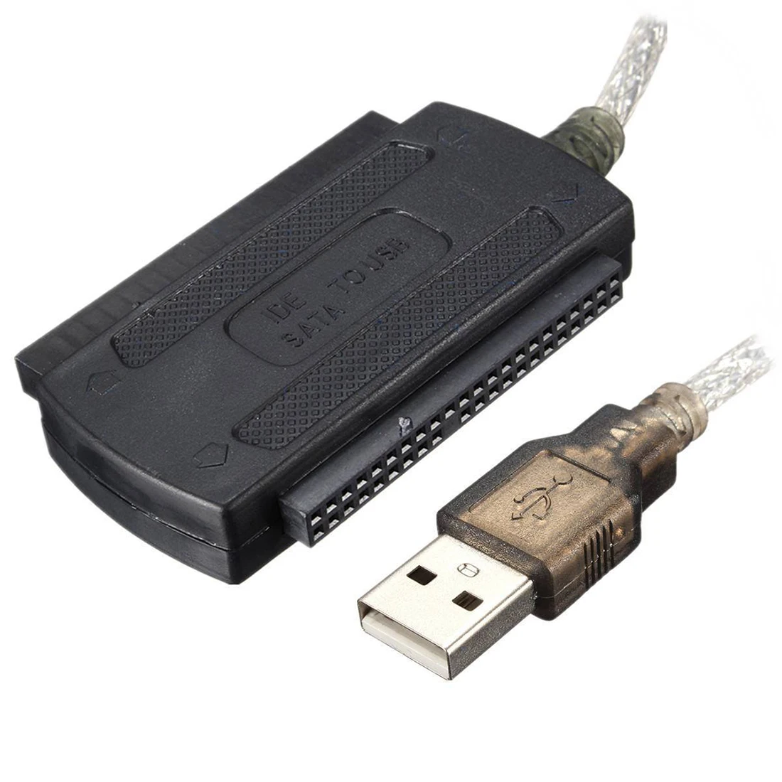 ADEGBO-향상된 USB 2.0 Male to IDE SATA 어댑터 컨버터 케이블 하드 드라이브 어댑터 케이블 (PC 2.5" 3.5" HDD 하드 드라이브용)