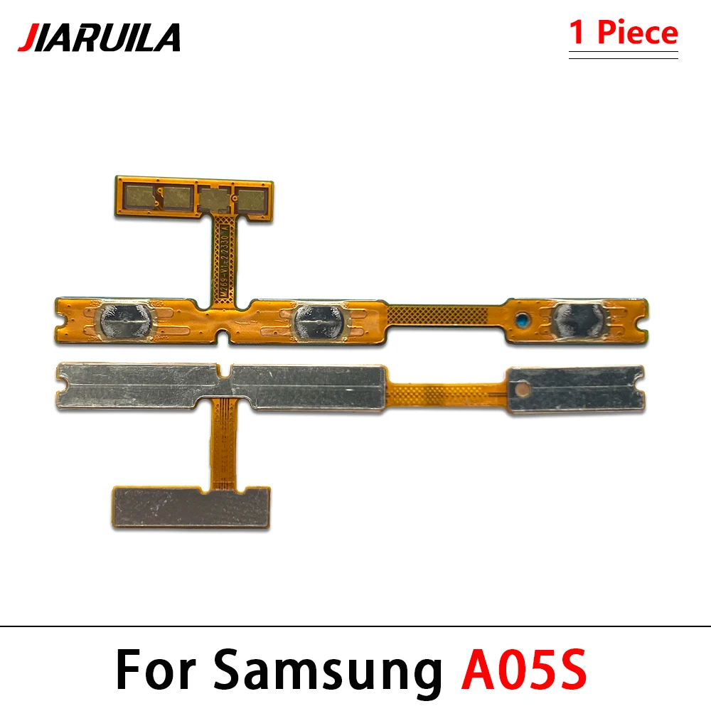 50Pcs，Power On Off Volume Side Button Key Flex Cable Replacement Parts For Samsung A04 A04E A04S A05 A05S A14 4G A15 5G