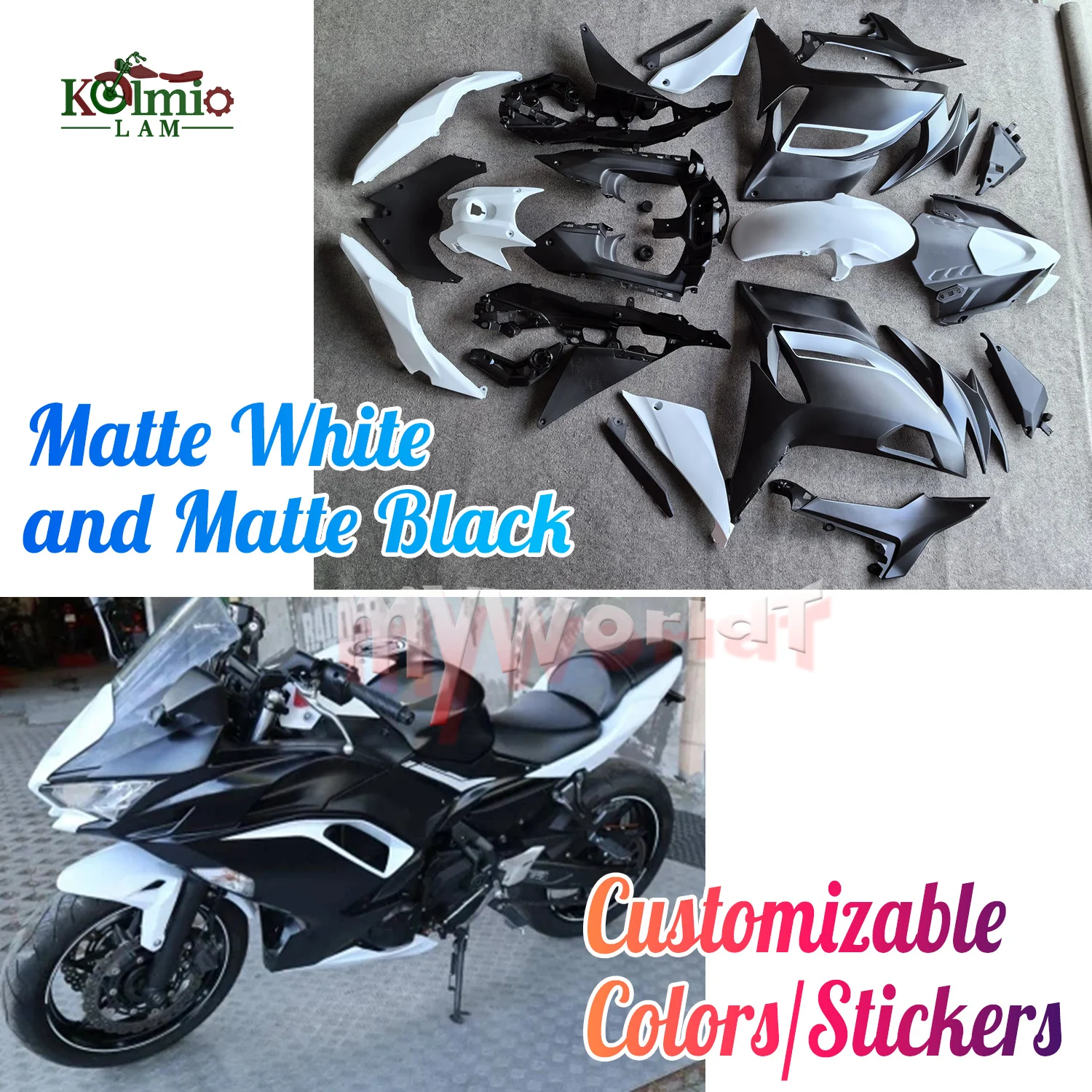 Fit for Kawasaki NINJA 650 ER6F EX650 2020 - 2023 Motorcycle Plastic Shell Fairing Kit Set NINJA650 ER 6F