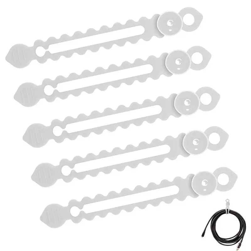 Silicone Cable Ties Silicone Reusable Cable Management Organizer Reusable Cable Organizer With Suction Cup Multipurpose Cord