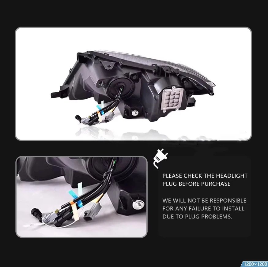 Car Lights for Toyota Venza LED Headlight 2008-2013 Hybrid Venza Head Lamp Drl Projector Lens Automotive