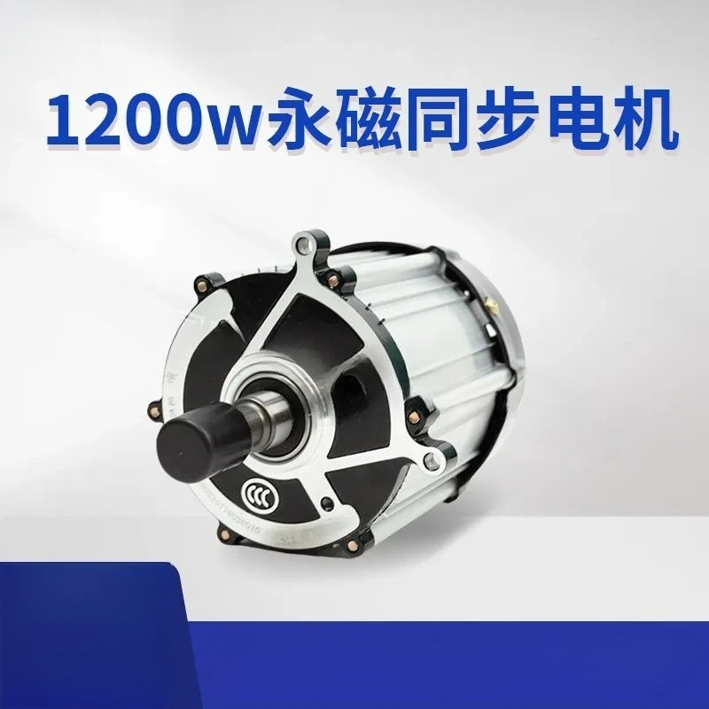 1200W 48V Permanent Magnet DC Brushless Motor Four Wheeled Electric Vehicle Reducer Differential Steering High Power
