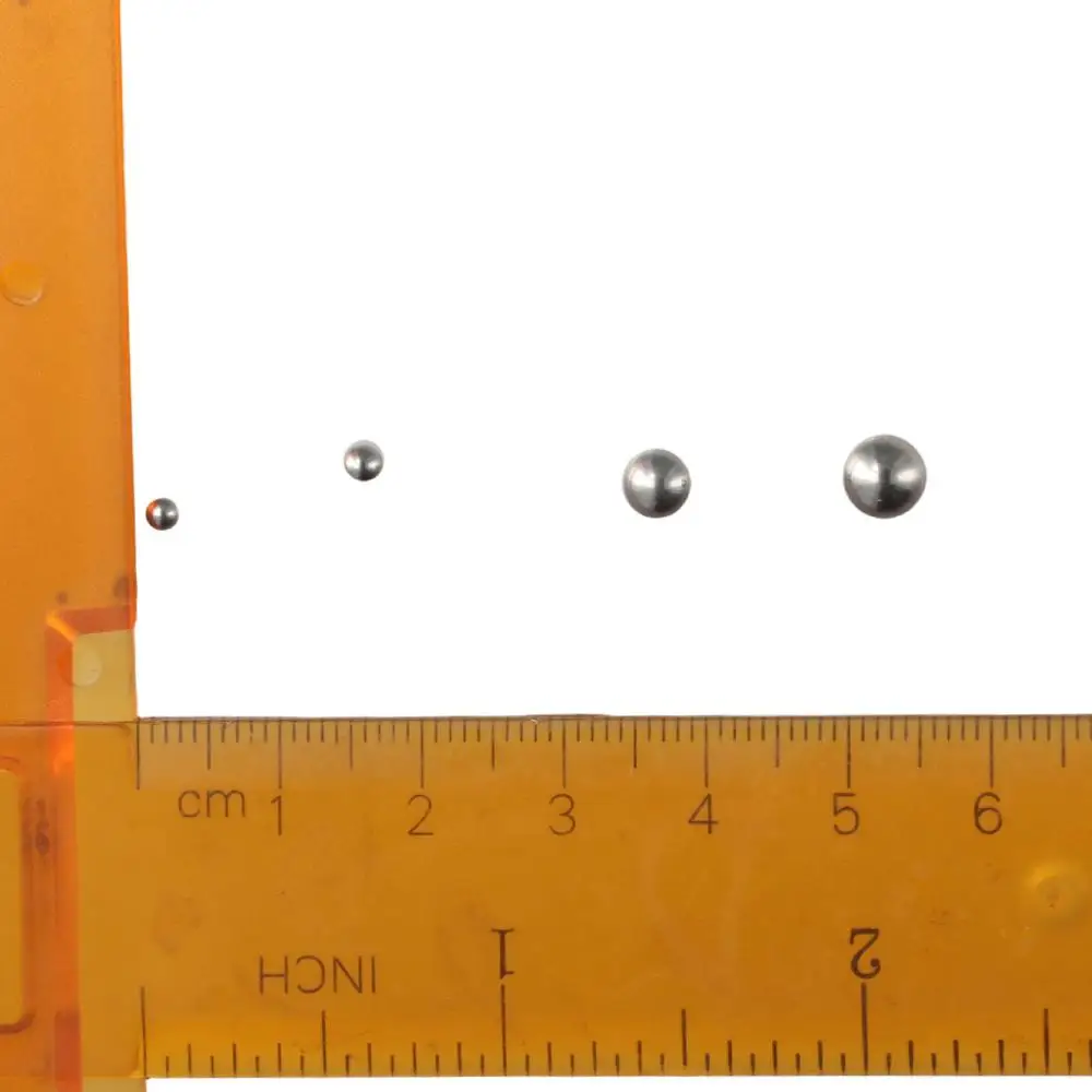 50 قطعة 2.5/3/5/6 مللي متر كرات عالية الدقة G25 الدقة كرة معدنية مستديرة الفضة 304 دراجة من الفولاذ المقاوم للصدأ تحمل كرات