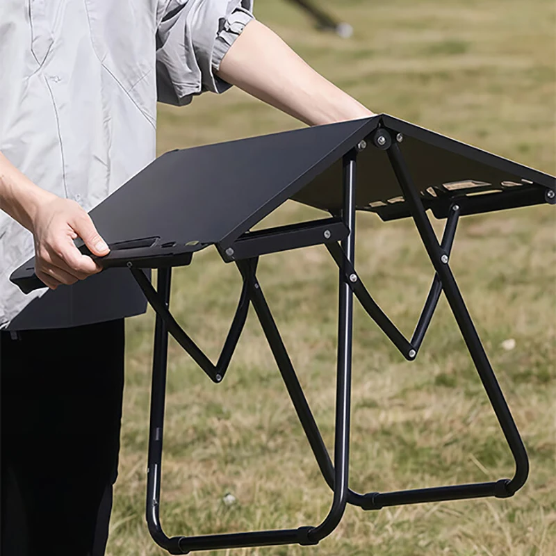 IGT테이블 초경량 접이식 캠핑테이블 블랙 야외용 가구 휴대 가방포함  58*36*40cm - 3