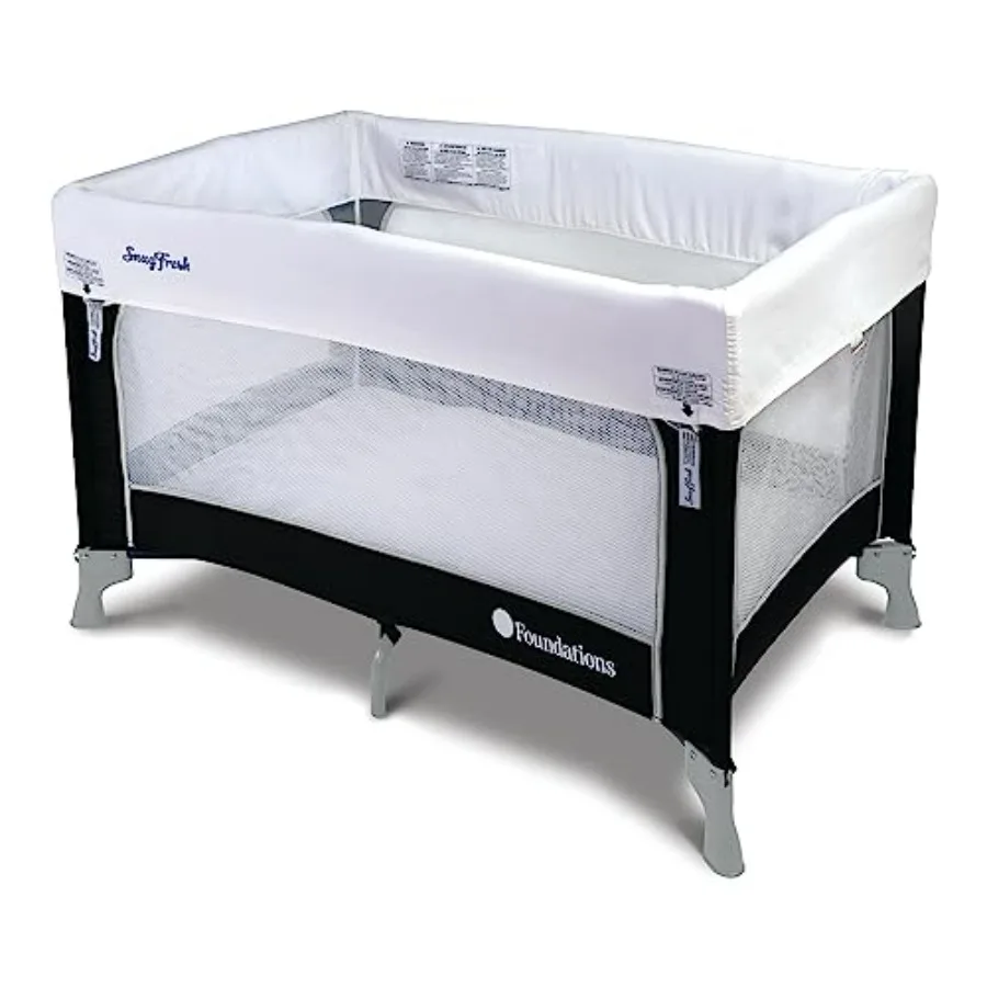 

SnugFresh Celebrity Baby Play Yard Commercial-Grade with Washable Cover Foldable Portable for Infants Toddlers Convenient Trave