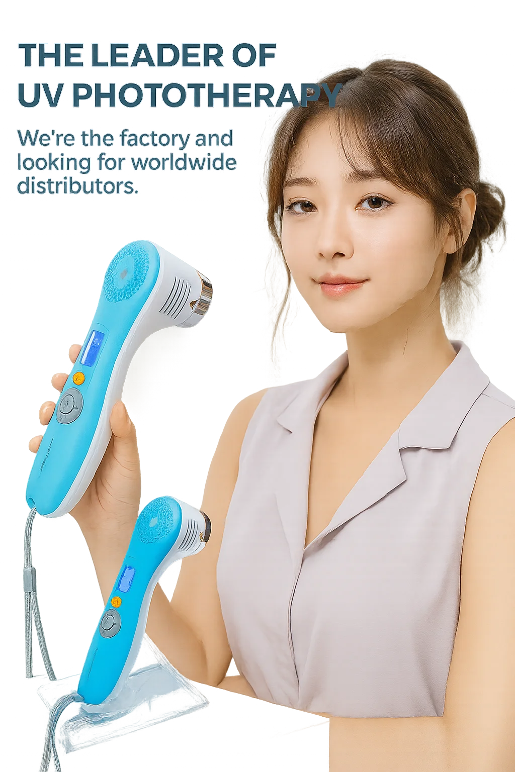 308nm LED UVB 光線療法 白斑症乾癬ランプ B4