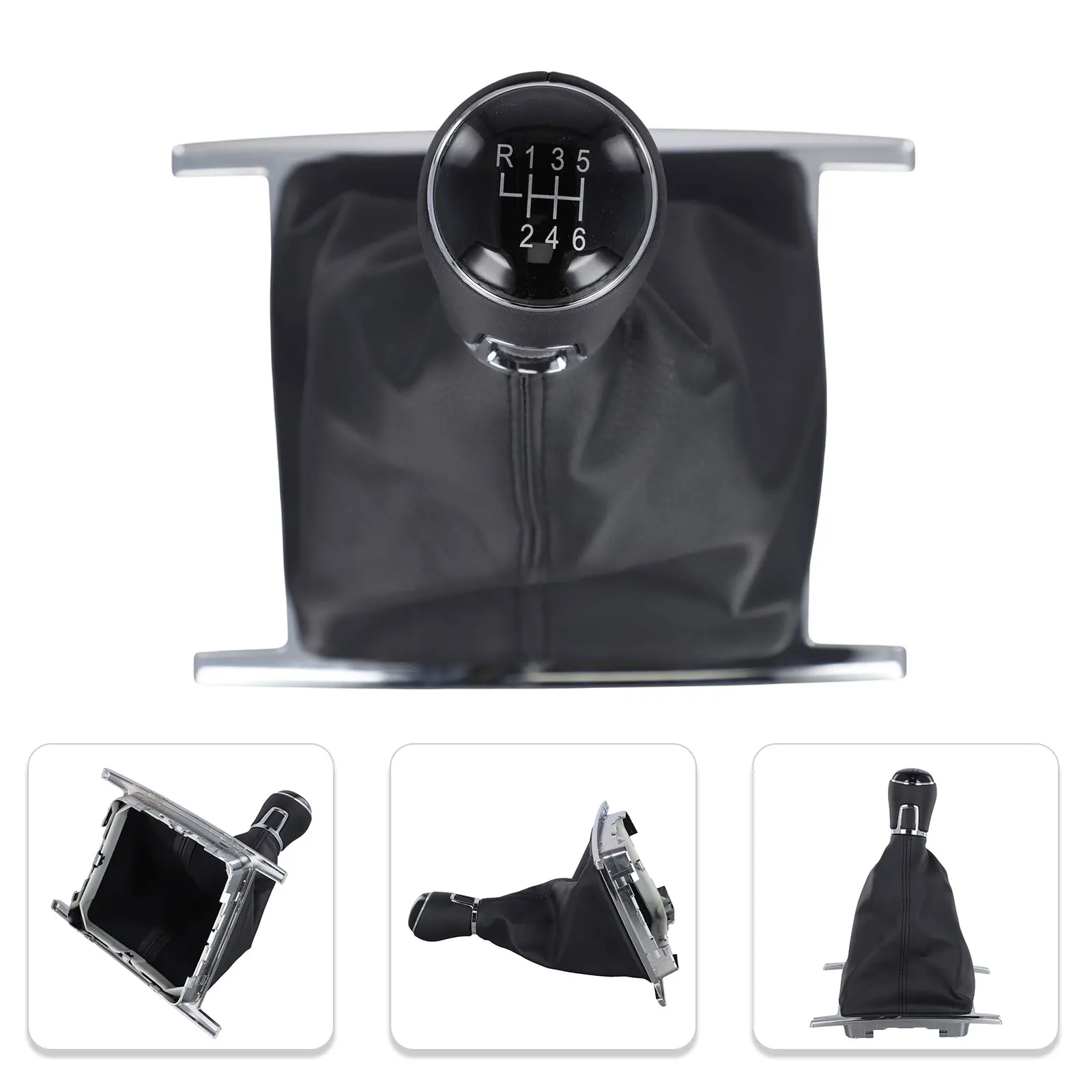 Black Color Shift Gaiter Boot Precise Shifting Sleek Appearance ABS Plastic Leather Boot Cover Premium Material