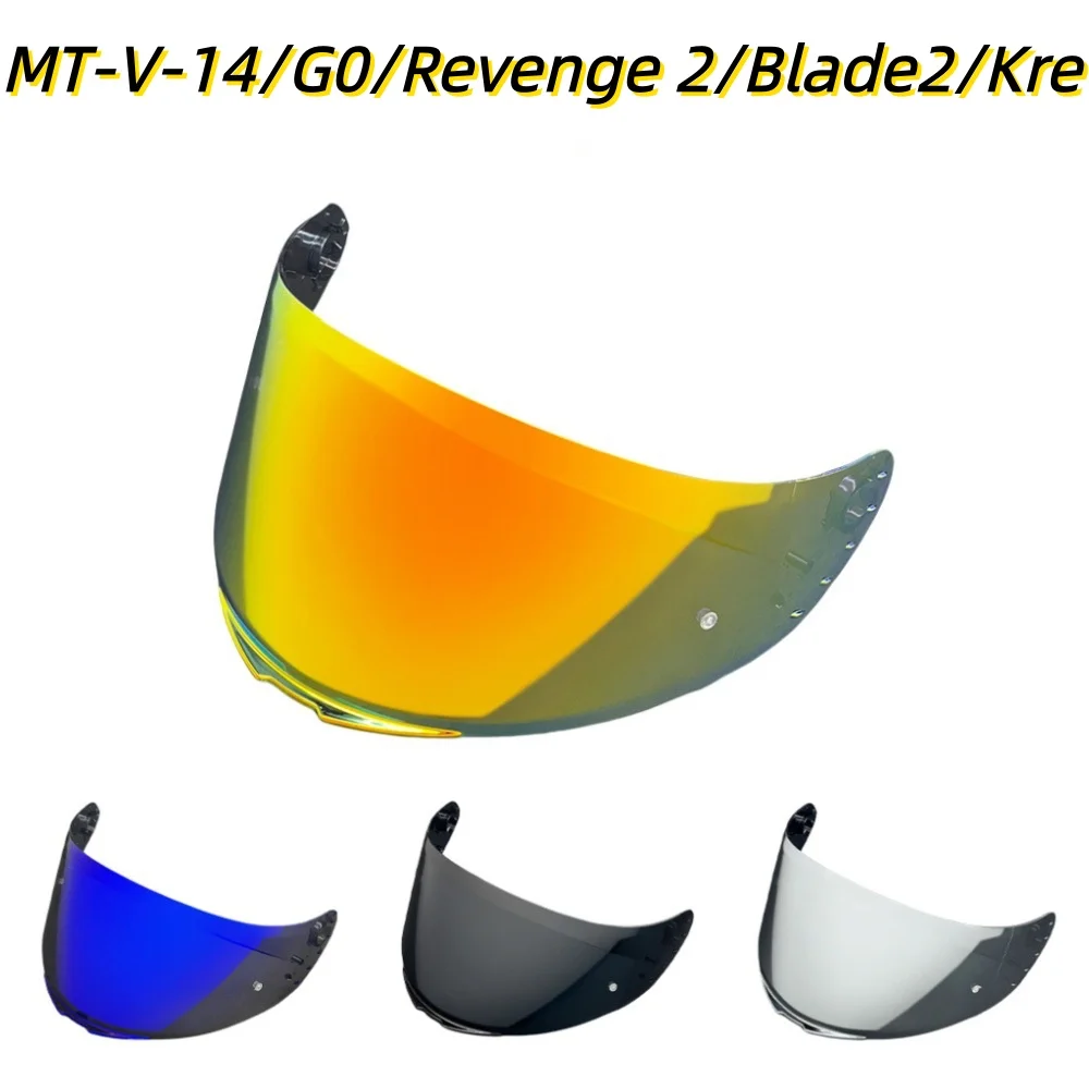 Motorcycle Helmet Anti-UV PC Visor Lens V14 Model Clear Smoke Dark Replacement for MT V-14 Rapide Targo Blade 2