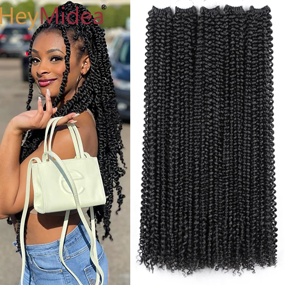 

Synthetic Passion Twist Crochet Braids Long 24"Ombre Crochet Hair Extensions Pre-looped and Pre-Twisted Bohemia Braiding Hair