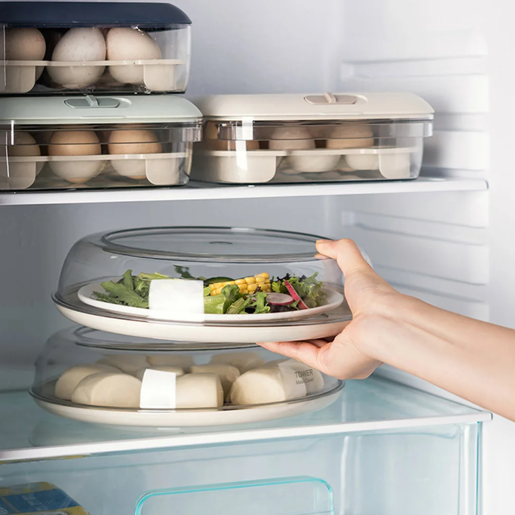 

1pc Stackable Dish Kitchen Food Insulation Cover Transparent Pet Material Food Cover For Cake Dessert Outdoor Home Use Kitchen